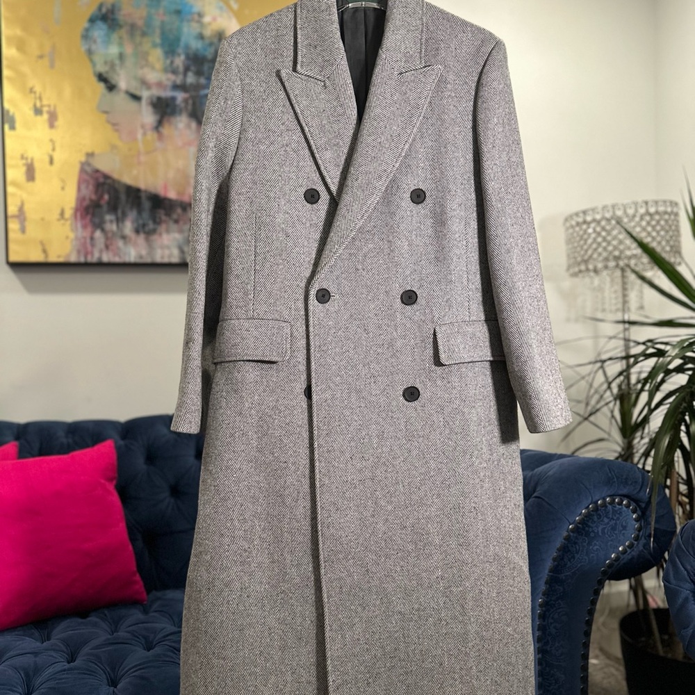 Lacoste Men's Classic Gray Trench Coat